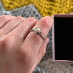 Pandora Birthstone Ring- October Opal